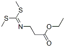 3-아미노-N-[비스(메틸티오)메틸렌]-프로피온산에틸에스테르 구조식 이미지