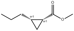 시클로프로판카르복실산,2-프로필-,메틸에스테르,시스-(9CI) 구조식 이미지