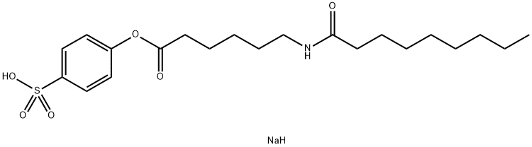 나트륨4-설포페닐-6-((1-옥소노닐)아미노)헥사노에이트 구조식 이미지