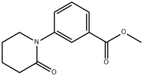 3-(2-OXO-PIPERIDIN-1-YL)-BENZOIC ACID METHYL ESTER Structure