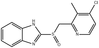 4-Desmethoxypropoxyl-4-chloro Rabeprazole 구조식 이미지