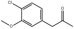 2-Propanone, 1-(4-chloro-3-methoxyphenyl)- Structure