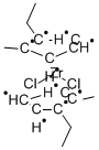 Bis(1-ethyl-2-methylcyclopentadienyl)zirconium dichloride Structure