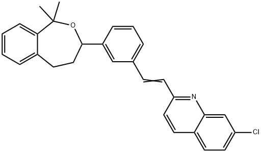 1,1-dimethyl-2-benzoxepin-3-yl)phenyl]ethenyl]- Structure