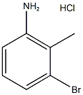 3-브로모-2-메틸아닐린,HCl 구조식 이미지