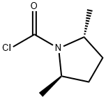 1-Pyrrolidinecarbonyl chloride, 2,5-dimethyl-, (2R,5R)- (9CI) Structure