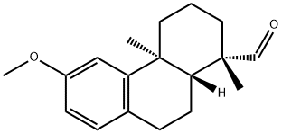(1S)-1,4aβ-Dimethyl-6-methoxy-1,2,3,4,4a,9,10,10aα-octahydrophenanthrene-1β-carbaldehyde 구조식 이미지