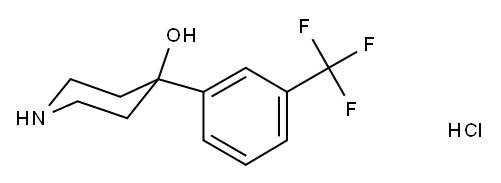 4-[3-(TRIFLUOROMETHYL)PHENYL]-4-PIPERIDINOL HYDROCHLORIDE Structure