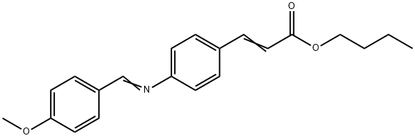 4-[(4-METHOXYBENZYLIDENE)AMINO]CINNAMIC ACID N-BUTYL ESTER Structure