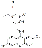 1-[(6-chloro-2-methoxyacridin-9-yl)amino]-3-(diethylamino)propan-2-ol dihydrochloride 구조식 이미지