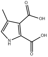 4-Methyl-1H-pyrrole-2,3-dicarboxylic acid 구조식 이미지