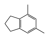 2,3-Dihydro-4,6-dimethyl-1H-indene 구조식 이미지