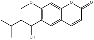 6-(2-하이드록시-3-메틸부틸)-7-메톡시쿠마린 구조식 이미지
