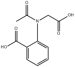 2-(ACETYL-CARBOXYMETHYL-AMINO)-BENZOIC ACID Structure