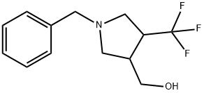 (1-Benzyl-4-trifluoromethyl-pyrrolidin-3-yl)-methanol Structure