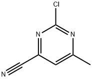 2-CHLORO-6-METHYLPYRIMIDINE-4-CARBONITRILE Structure