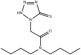 N,N-DIBUTYL-2,5-DIHYDRO-5-THIOXO-1H-TETRAZOLE-1-ACETAMIDE Structure