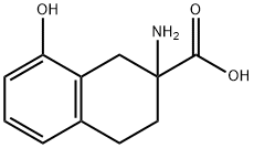 2-AMINO-8-HYDROXY-1,2,3,4-TETRAHYDRO-NAPHTHALENE-2-CARBOXYLIC ACID
 Structure