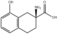 2-Naphthalenecarboxylicacid,2-amino-1,2,3,4-tetrahydro-8-hydroxy-,(S)-(9CI) 구조식 이미지