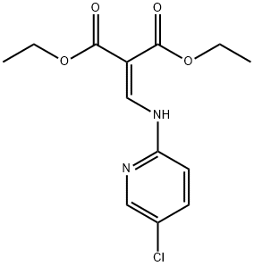 디에틸2-([(5-클로로-2-피리디닐)아미노]메틸렌)말로네이트 구조식 이미지
