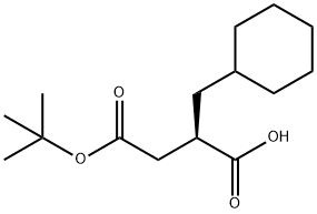 (R)-4-TERT-BUTOXY-2-(CYCLOHEXYLMETHYL)-4-OXOBUTANOIC ACID Structure