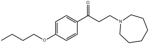 1-(4-Butoxyphenyl)-3-(hexahydro-1H-azepin-1-yl)-1-propanone Structure