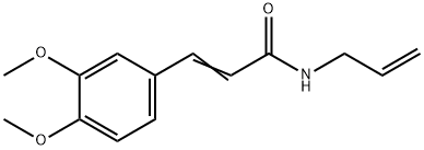 N-Allyl-3-(3,4-dimethoxyphenyl)propenamide Structure