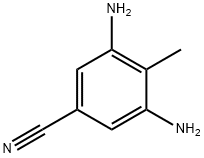 Benzonitrile, 3,5-diamino-4-methyl- (9CI) Structure