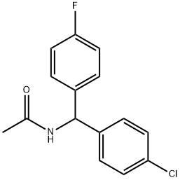 N-[(4-클로로페닐)(4-플루오로페닐)메틸]아세타미드 구조식 이미지