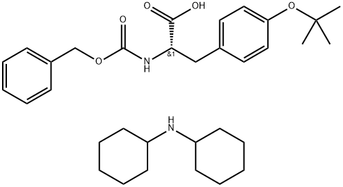 N-Benzyloxycarbonyl-O-tert-butyl-L-tyrosine dicyclohexylamine salt 구조식 이미지