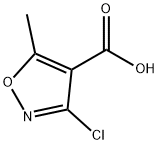 4-Isoxazolecarboxylicacid,3-chloro-5-methyl-(8CI,9CI) Structure