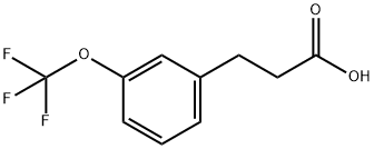 3-(TRIFLUOROMETHOXY)HYDROCINNAMIC ACID 구조식 이미지