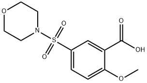 2-METHOXY-5-(모르폴린-4-술포닐)-벤조산 구조식 이미지
