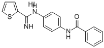 벤자미드,N-[4-[(이미노-2-티에닐메틸)아미노]페닐]-,모노하이드리오다이드 구조식 이미지