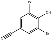 3,5-다이브로모-4-하이드록시벤조나이트릴 및 그 염류 구조식 이미지