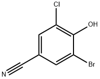 Бензонитрил, 3-бромо-5-хлор-4-гидрокси- структурированное изображение