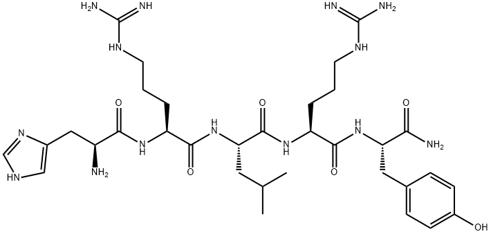 (HIS32,LEU34)-NEUROPEPTIDE Y (32-36) Structure
