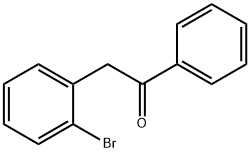 2-(2-브로모페닐)아세토페논 구조식 이미지