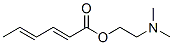 (2E,4E)-2,4-헥사디엔산2-(디메틸아미노)에틸에스테르 구조식 이미지