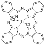 TITANIUM(IV) PHTHALOCYANINE DICHLORIDE Structure