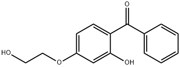 2-하이드록시-4-(2-하이드록시에톡시)벤조페논 구조식 이미지