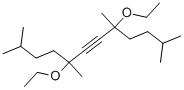 에톡실화-2,5,8,11-테트라메틸-6-도데신-5,8-Dio 구조식 이미지
