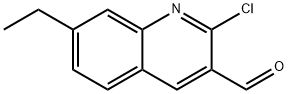 2-CHLORO-7-ETHYLQUINOLINE-3-CARBOXALDEHYDE Structure