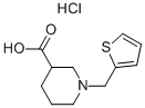 1-티오펜-2-일메틸-피페리딘-3-카르복실산염산염 구조식 이미지