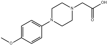 4-(4-methoxyphenyl)-1-Piperazineacetic acid Structure