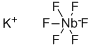 POTASSIUM HEXAFLUORONIOBATE Structure