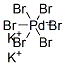 POTASSIUM HEXABROMOPALLADATE(IV), 99.99+% 구조식 이미지