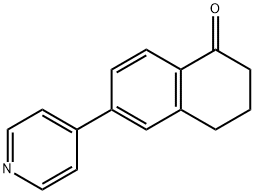 6-(pyridin-4-yl)-3,4-dihydronaphthalen-1(2H)-one Structure