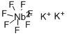 칼륨 헵타플루오로니오베이트(V) 구조식 이미지