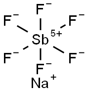 Sodium hexafluoroantimonate Structure
